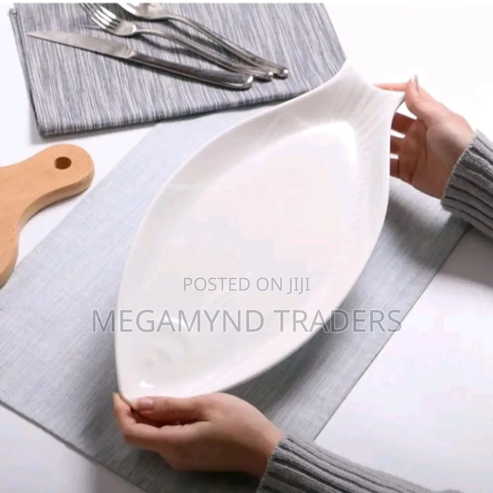 6pc Fish Plate Ceramic/Dinner Plate