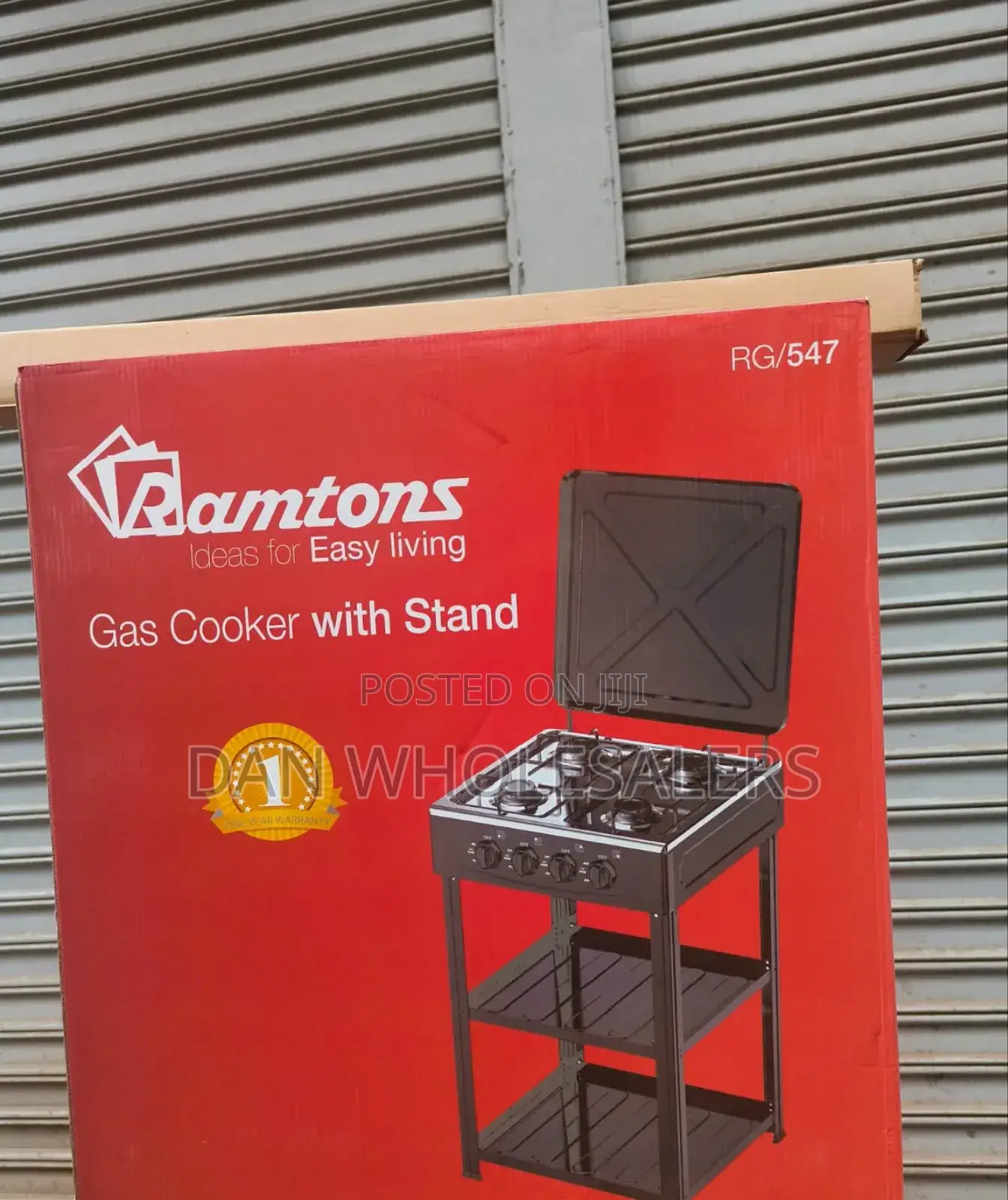 Ramtons 4 Burner With Storage Shelves