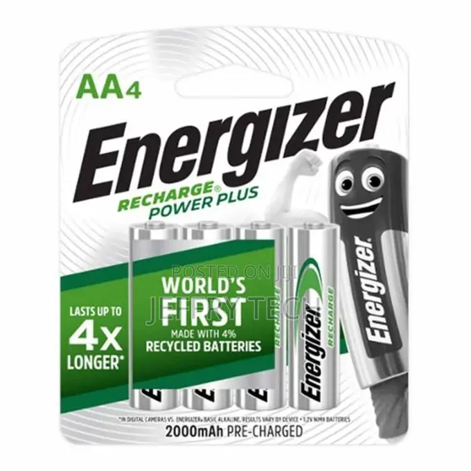 Energizer Recharge AA 4PACK 2000mah