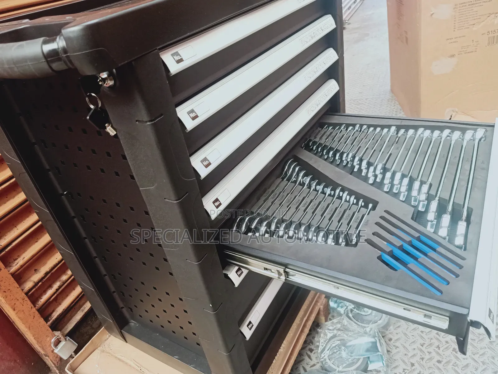 Workpro 365 Piece 7 Drawer Trolley Toolkit With Tools