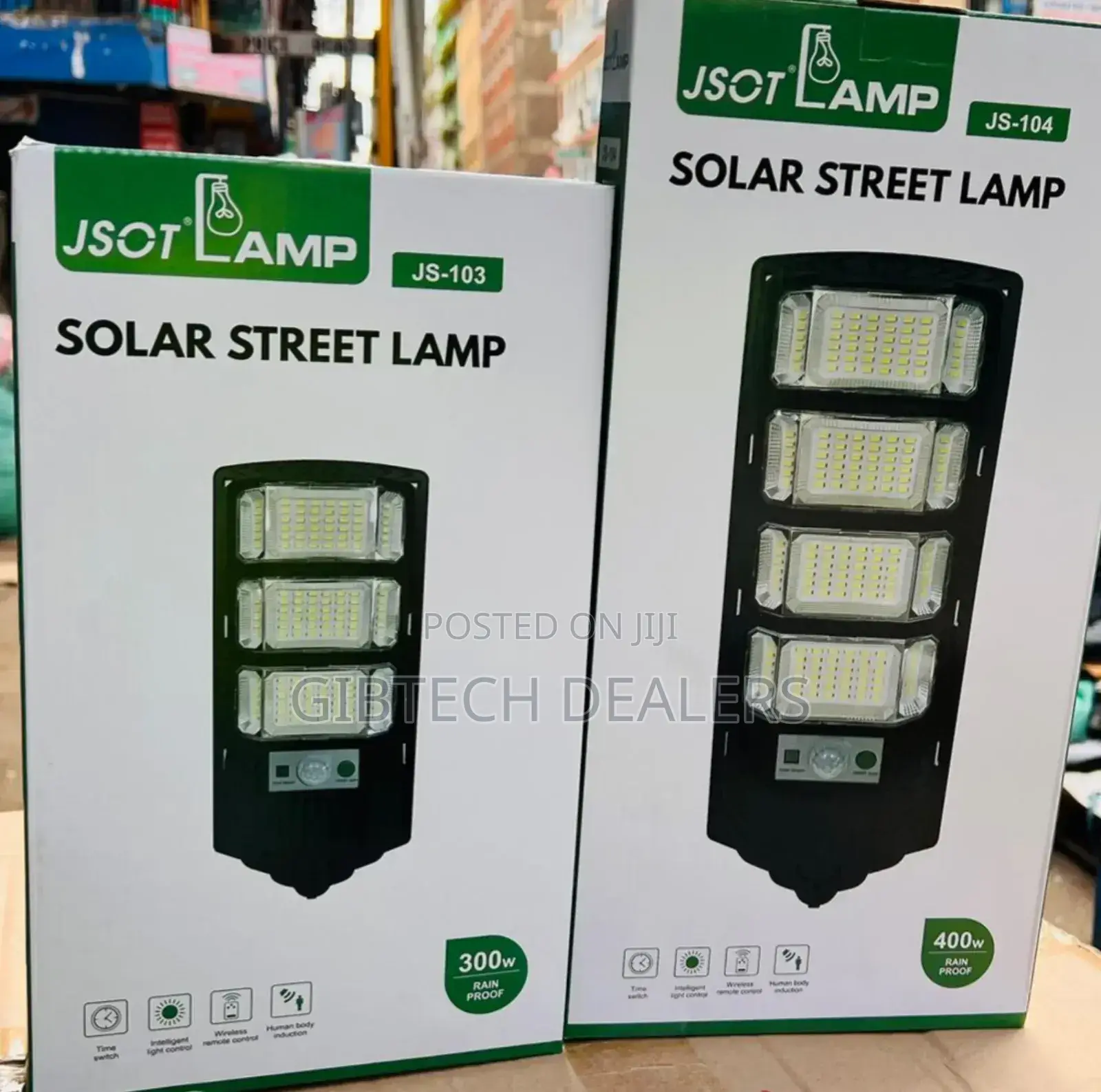 300w Shot Js-103 Solar Street Lights