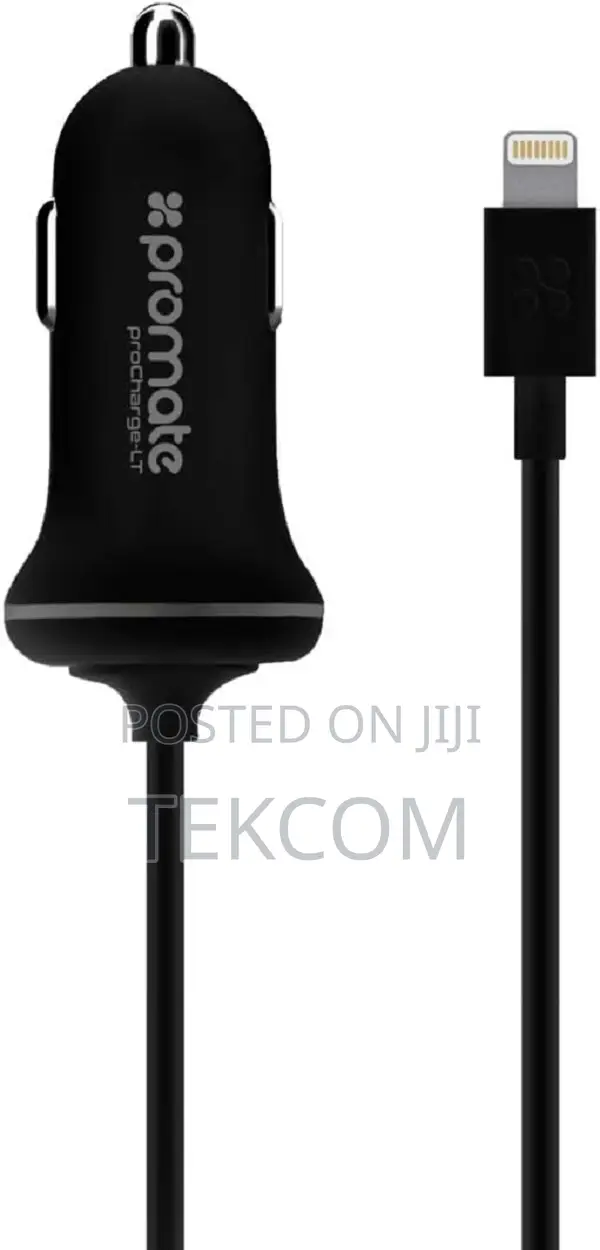 Promate PROCHARGELT Car Charger With Lightning Connector Fo