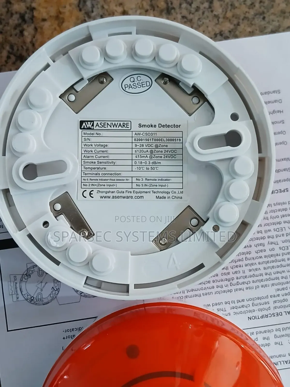 Asenware Fire Alarm Smoke Detector