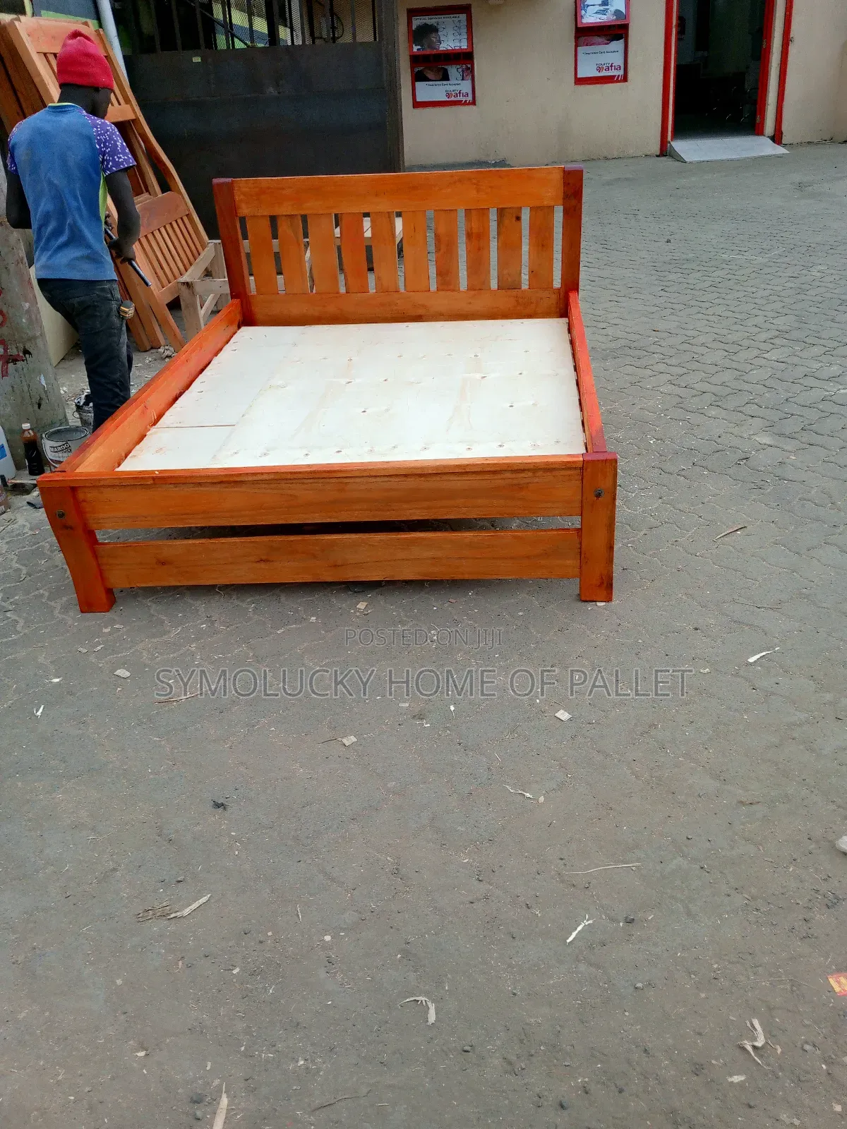 5*6 Hardwood Framed Bed