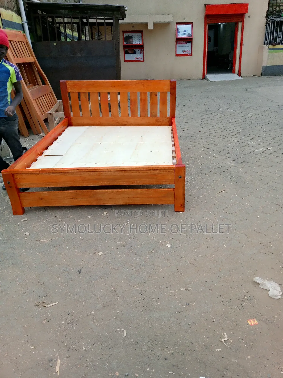 5*6 Hardwood Framed Bed