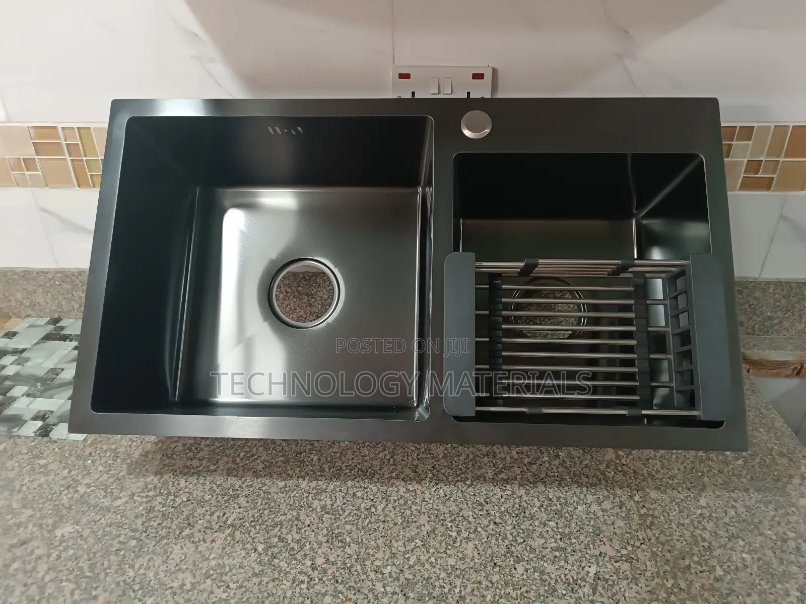 Black Heavy Gauge Stainless Steel Sink