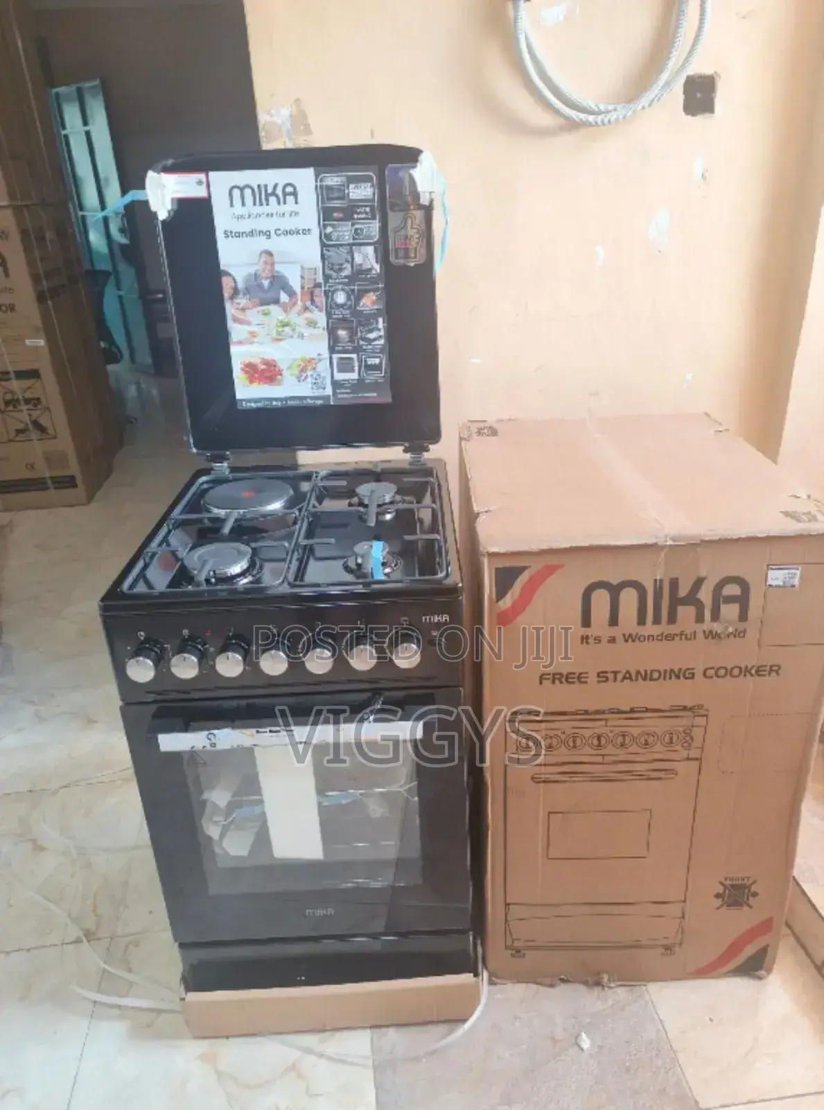 !Unique Mika 50*60 3+1 Standing Cooker With Electric Oven