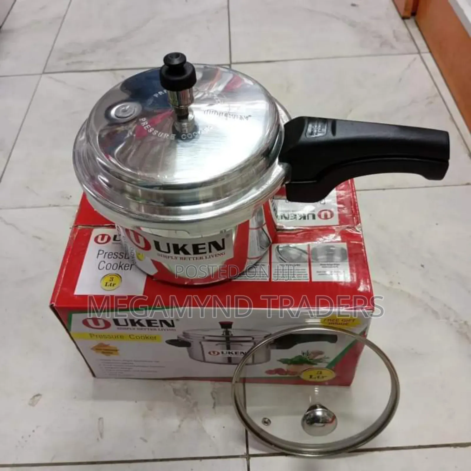 7.5 LTR Pressure Cooker/Uken Aluminium Pressure Cooker 7.5l