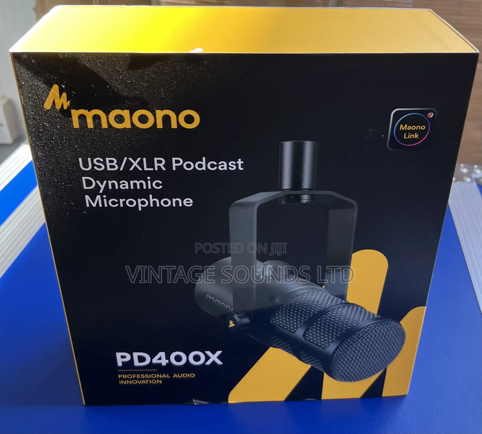 MAONO XLR/USB Dynamic Microphone, RGB Podcast Mic