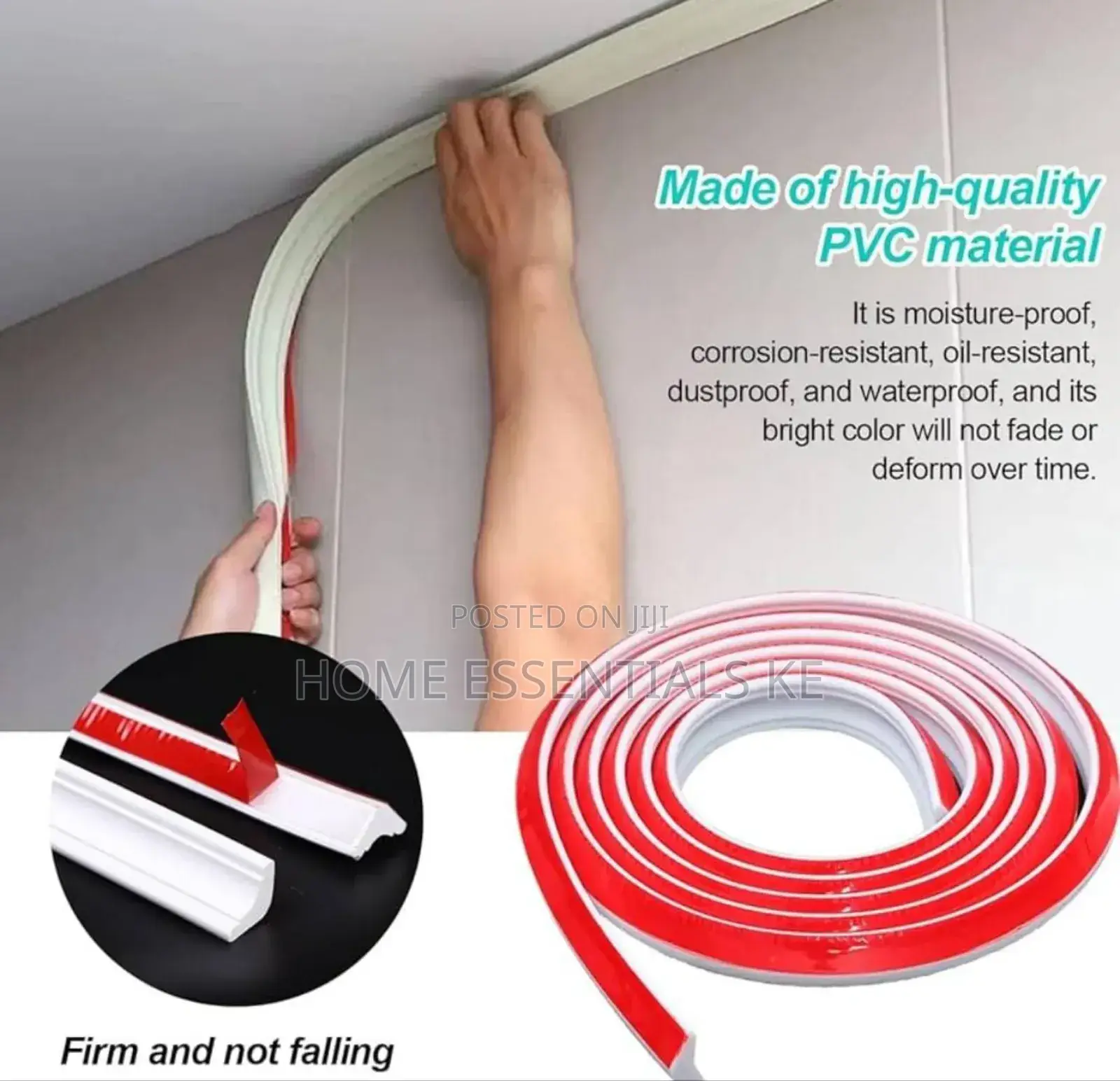 1m Adhesive Flexible Bathroom Shower Water Barrier Strip