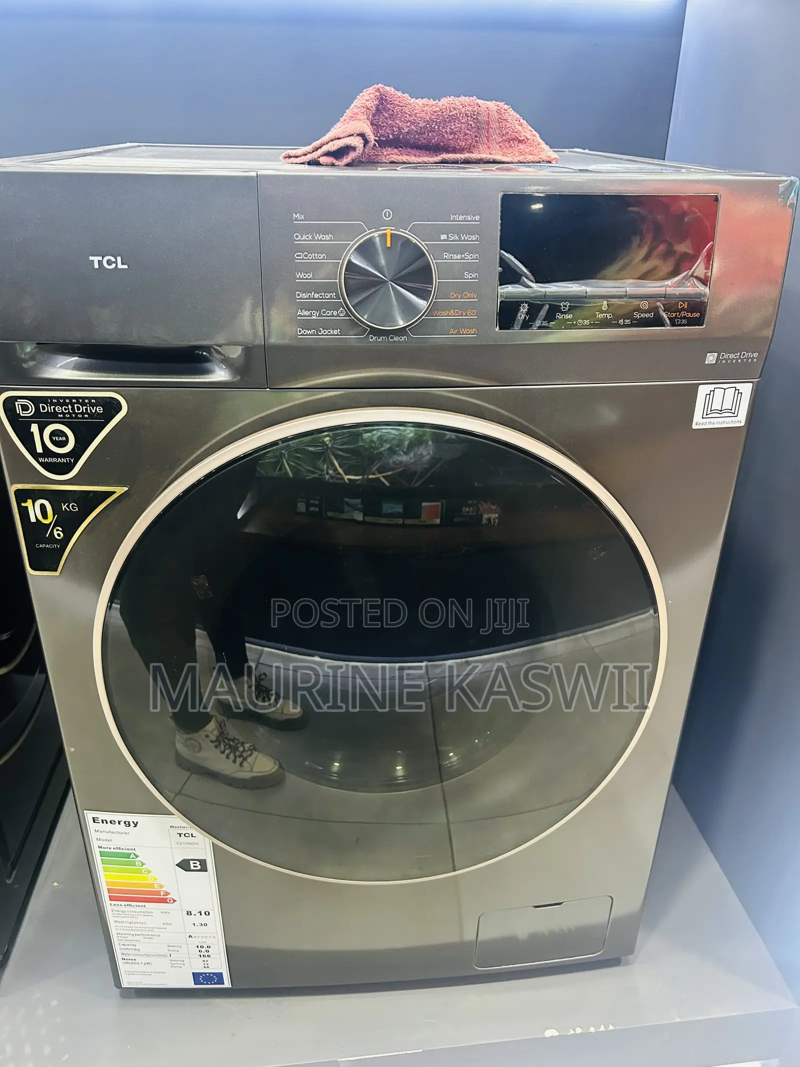 TCL Washing Machinr 10/6kg
