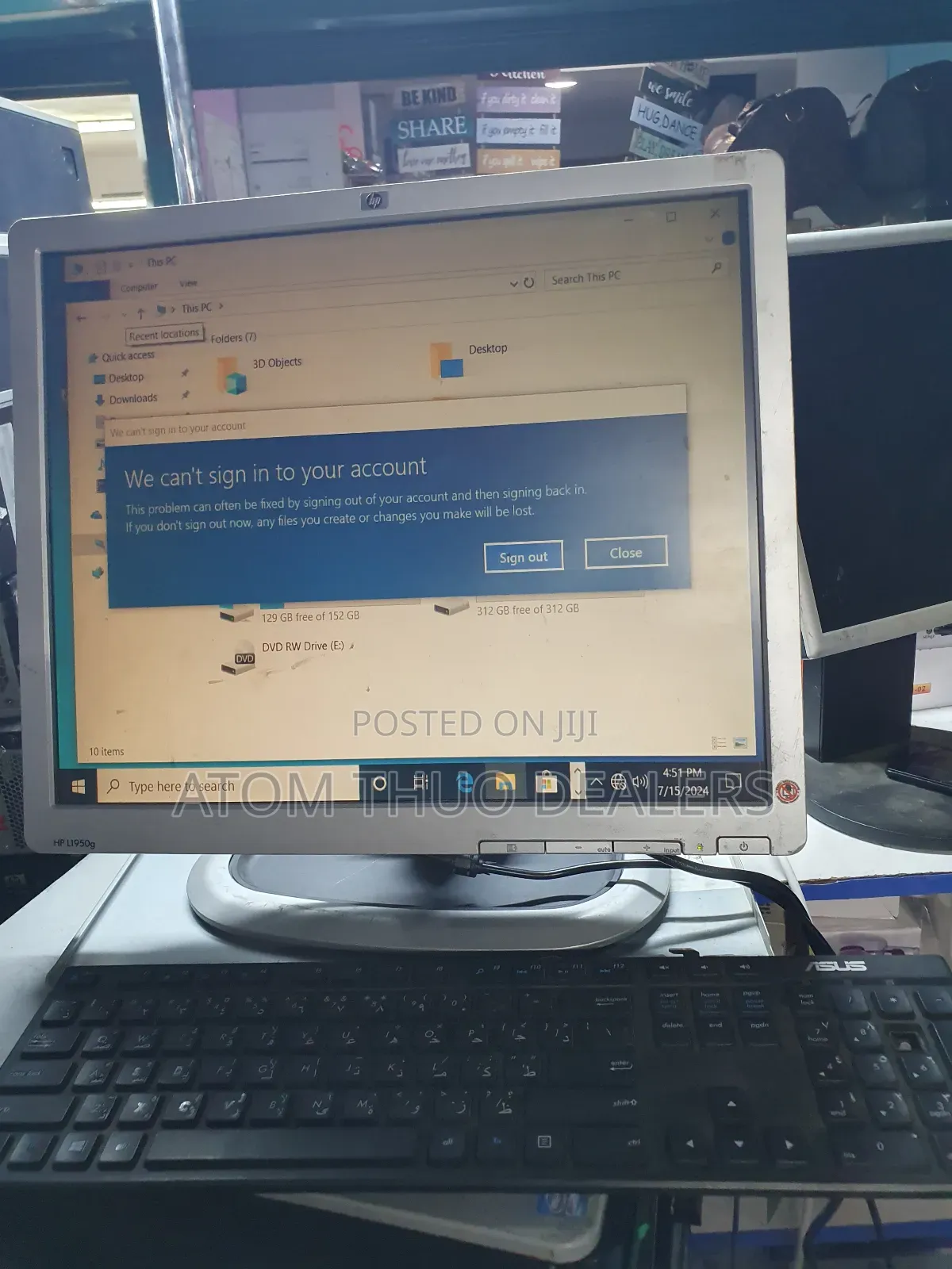 17 Inches Hp Monitor Laptop Monitor