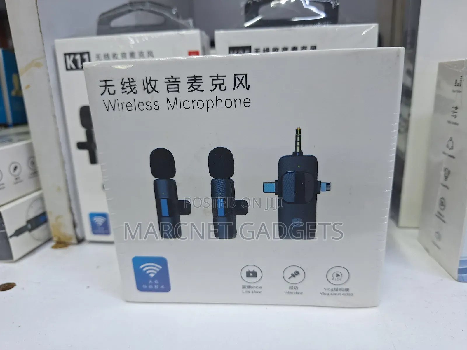 Phone Wireless Microphone Usb Type C, iPhone, Jack 2 Mics