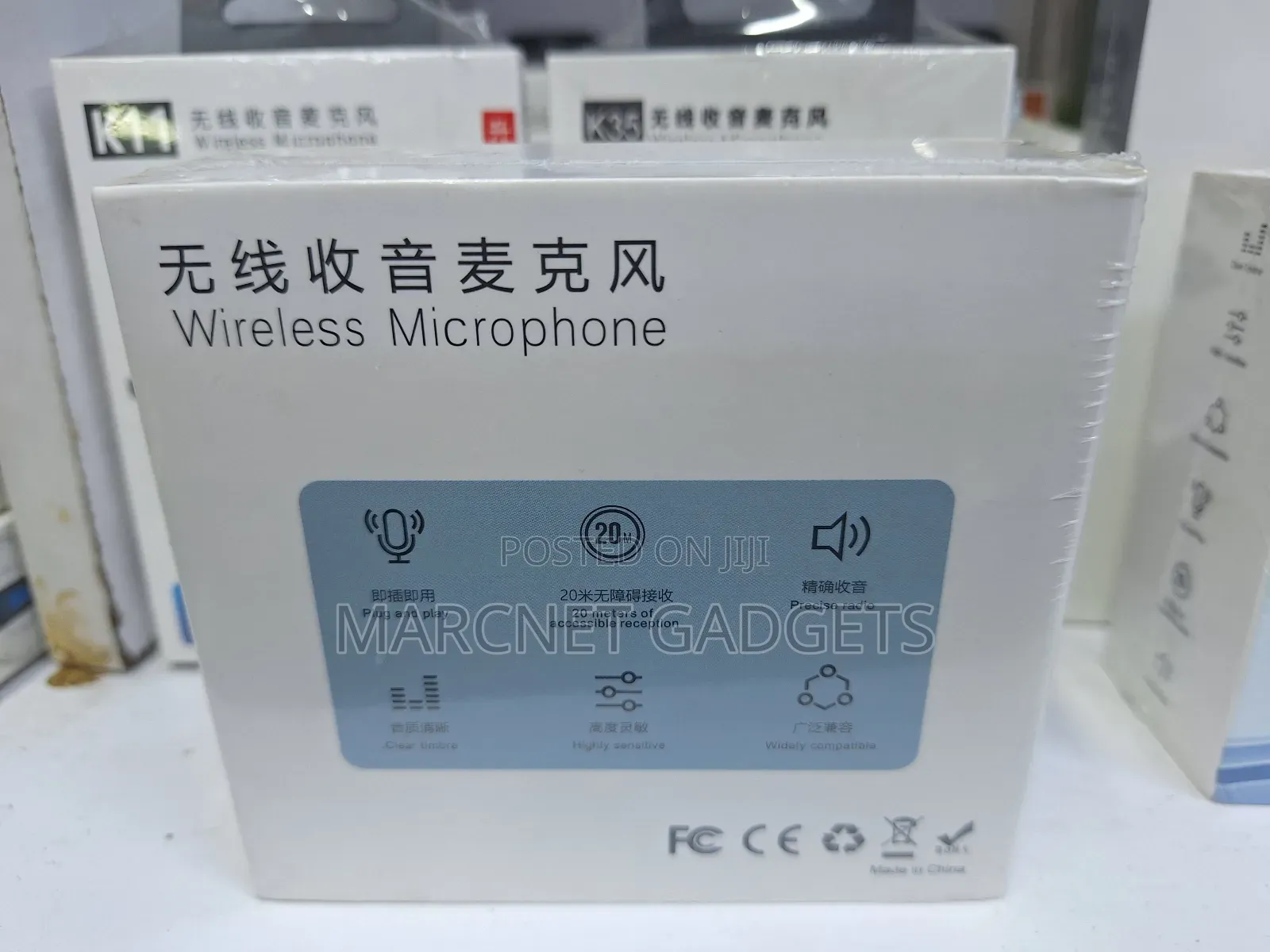 Phone Wireless Microphone Usb Type C, iPhone, Jack 2 Mics