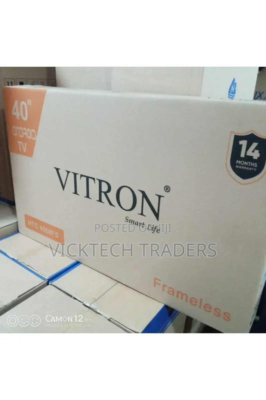 Tv 40 Inches Vitron 40 Inches Smart and Frameless Tv