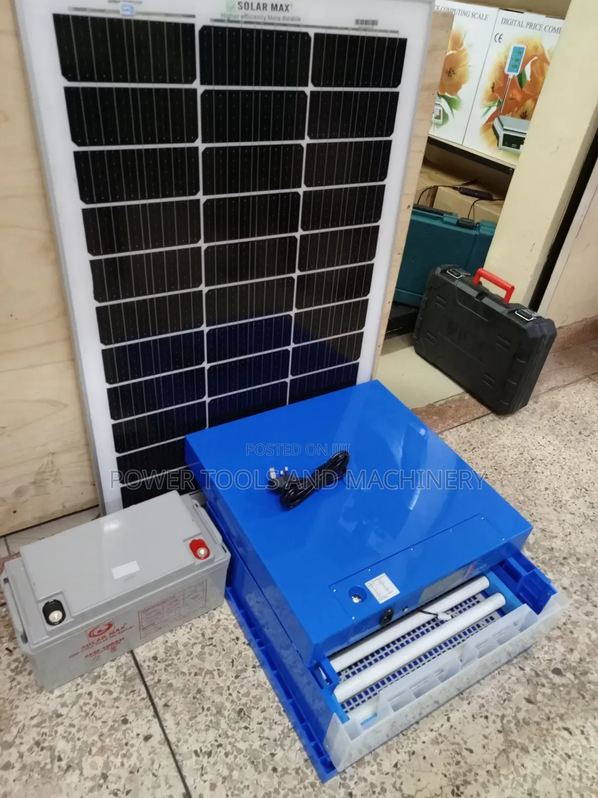 64egg Incubator Set With 100watts Panel / 100ah Battery