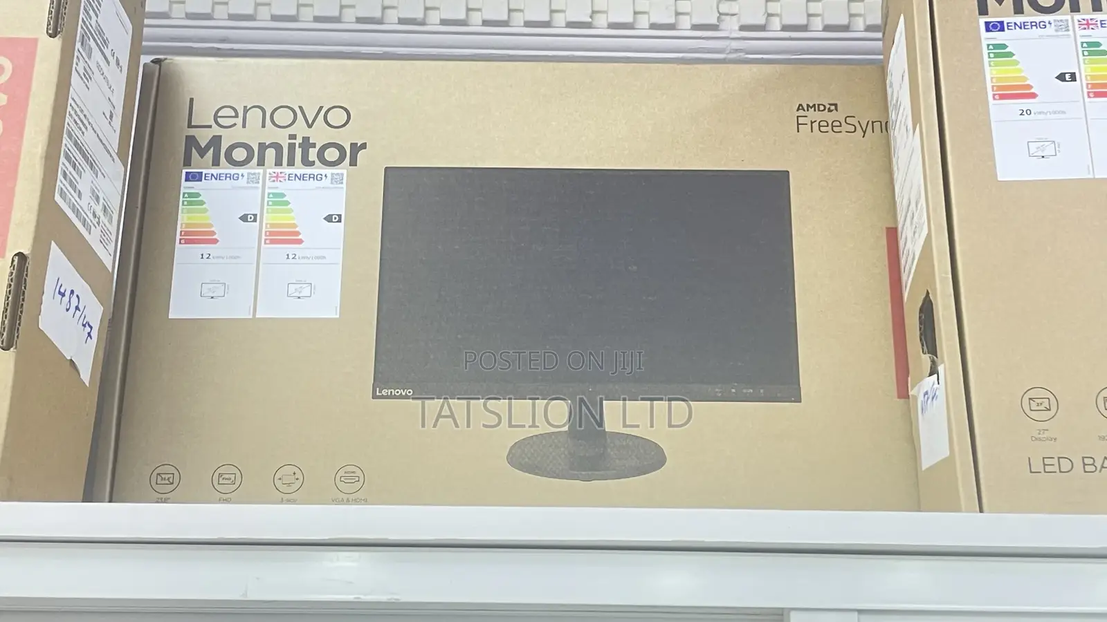 Lenovo D24-40 24-Inch Monitor - Black