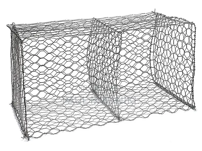 Woven Gabion Baskets With Thicker Selvedge Wires