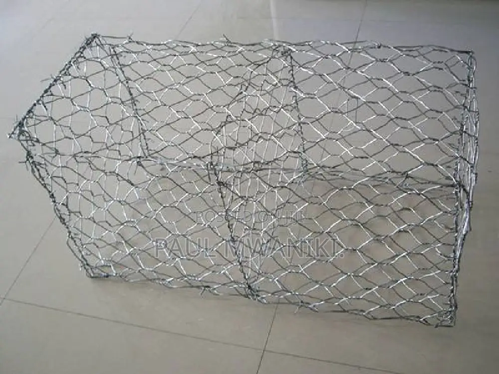 Woven Gabion Baskets With Thicker Selvedge Wires