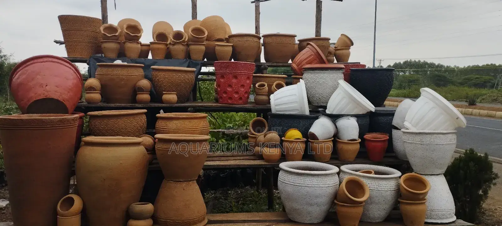 Flowerpots of Material Clay