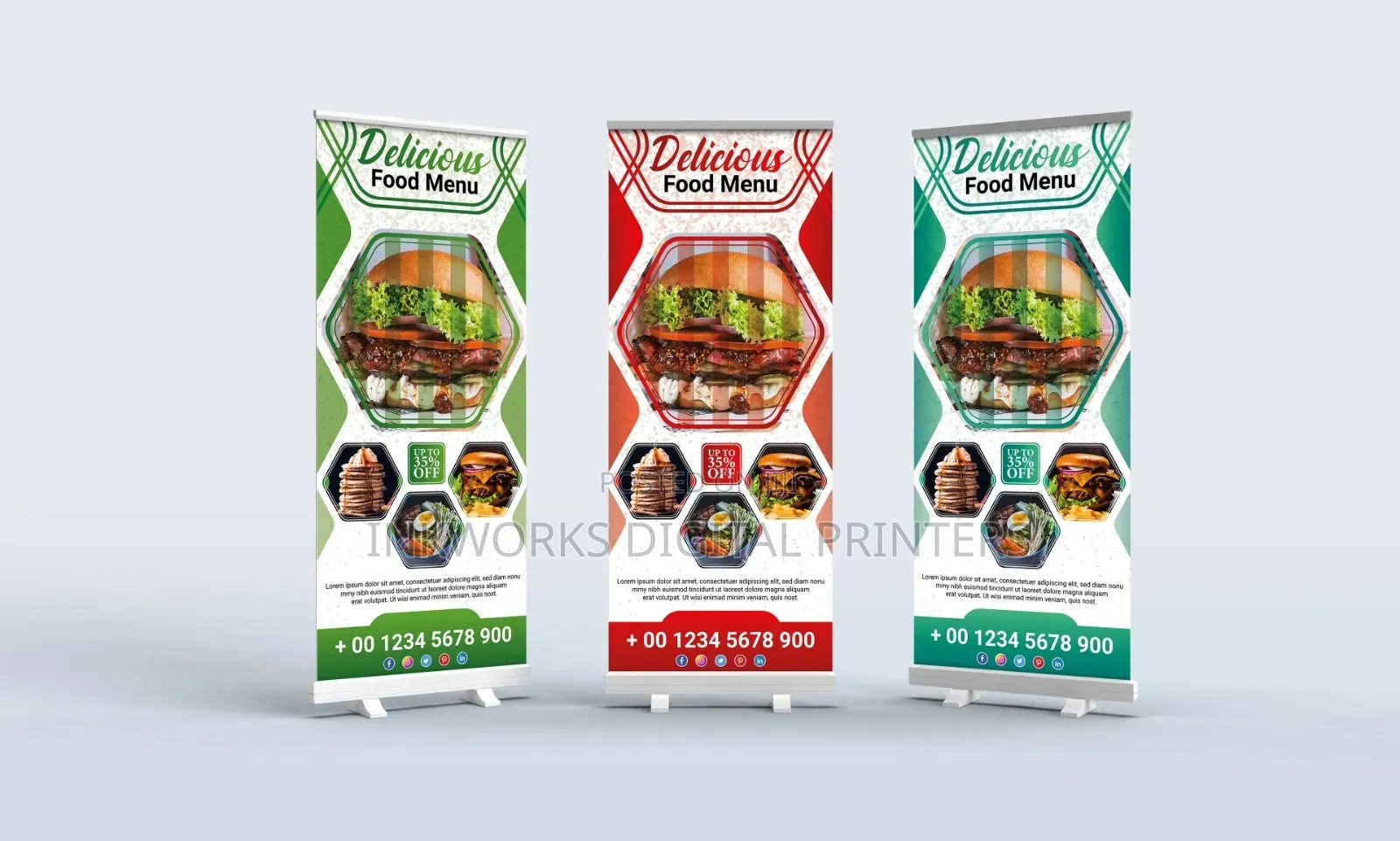 Narrow Base Roll Up Banner Custom Designed