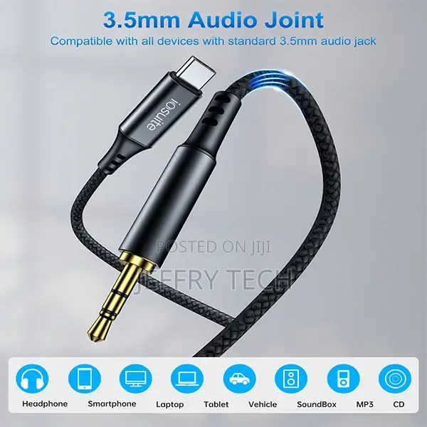 Iosuite USB-C to 3.5mm Audio Cable Adapter