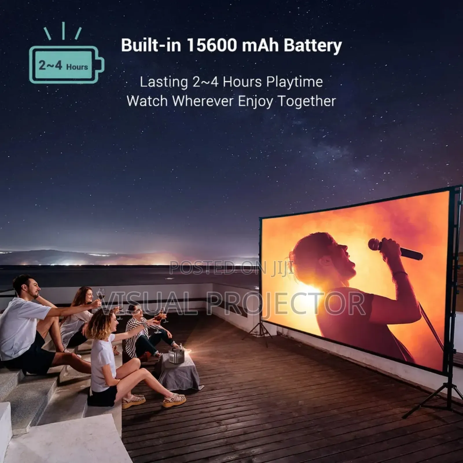BYINTEK U70 PRO Battery Projector ( Used for 2 Months )