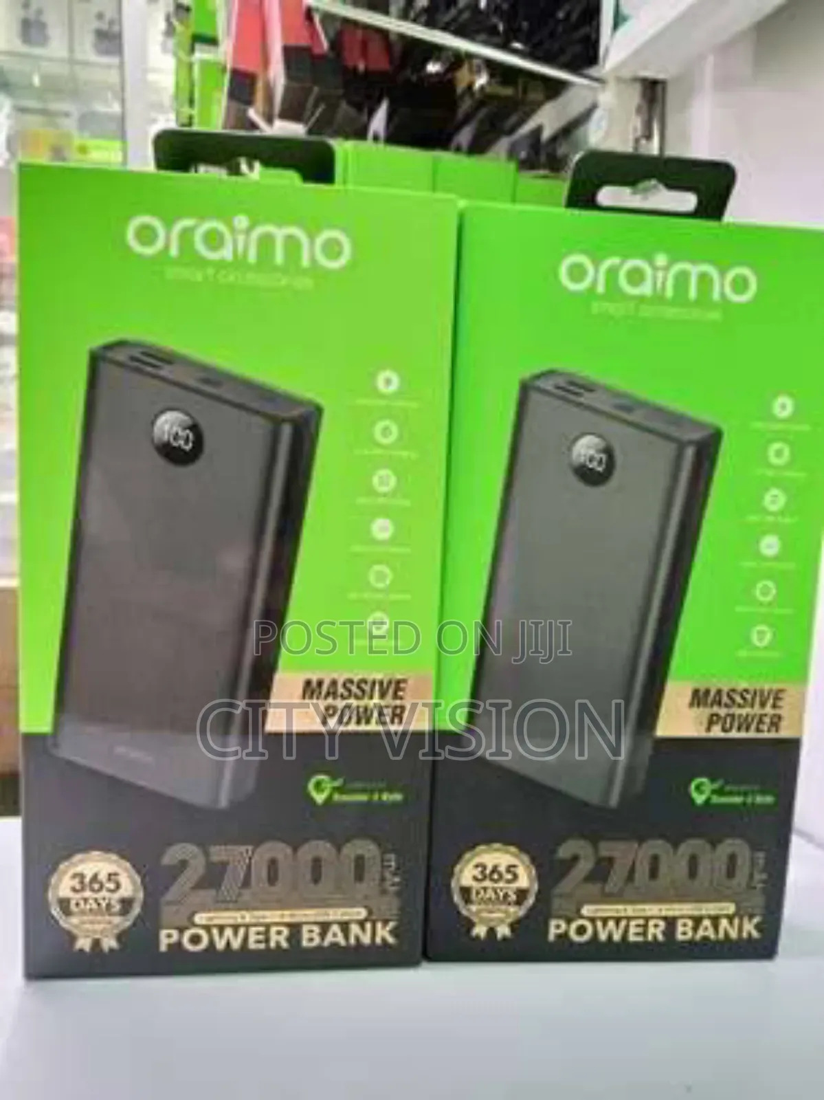 Oraimo 27000mah Massive Power Bank OPB-P271D