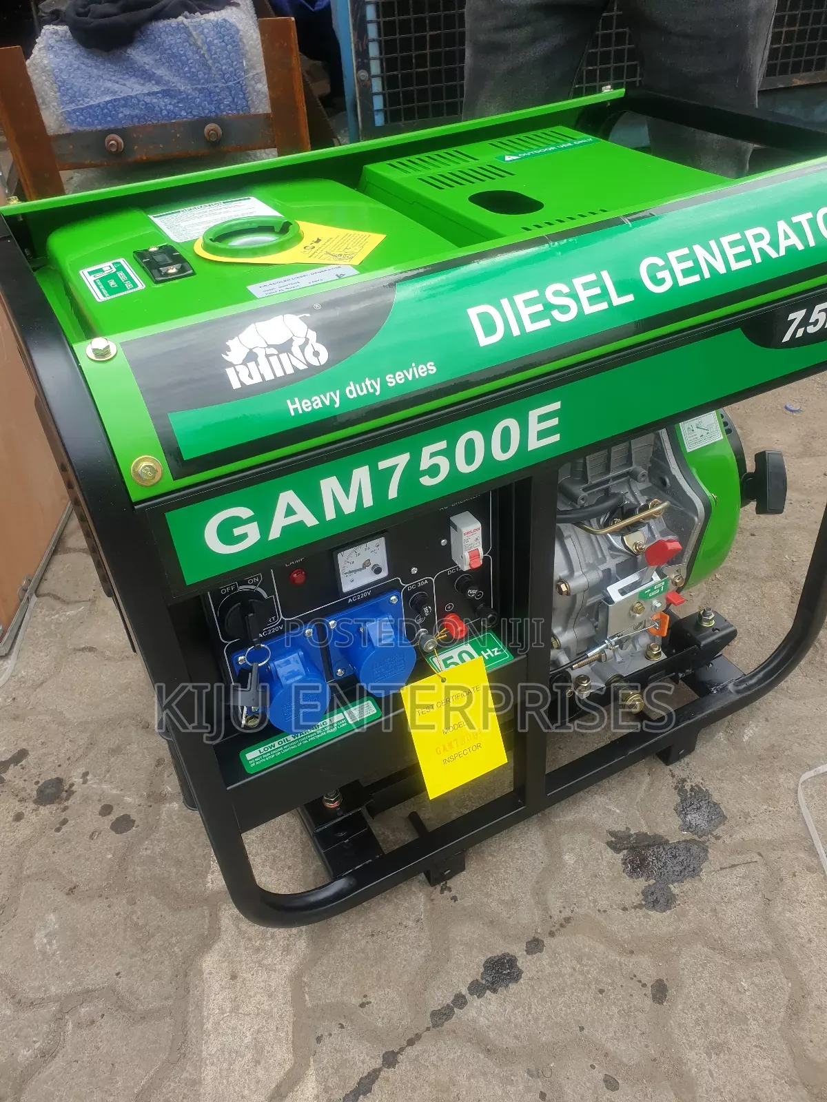 Gam Brand 7.5kva Diesel Powered