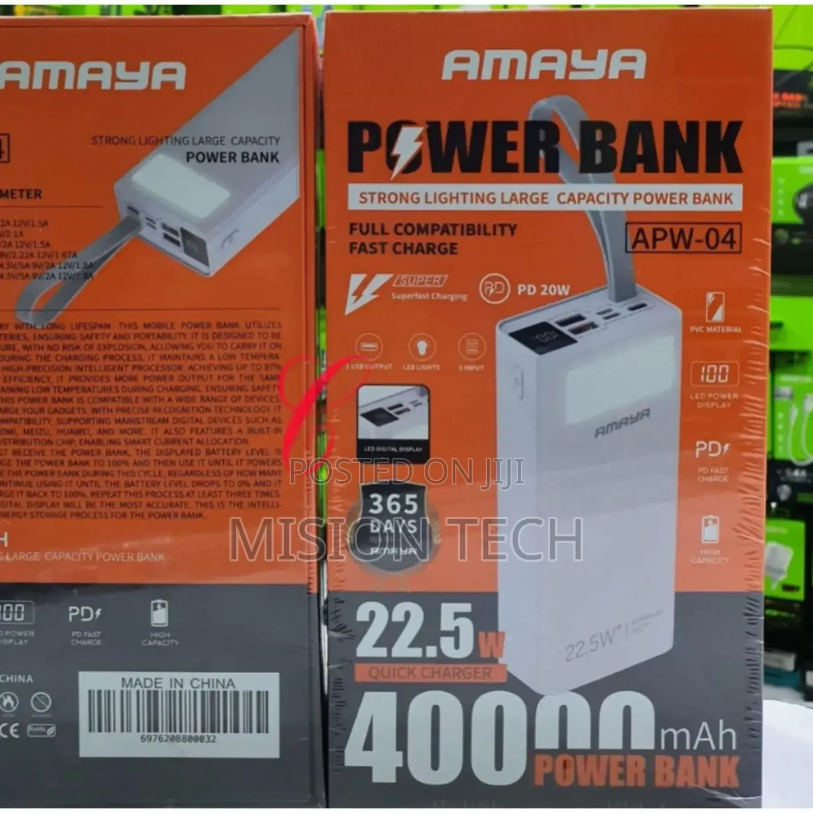 Amaya APW-04 Power Bank 40000mah 22.5W