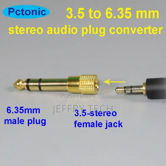 PCTONIC 6.35 to 3.5 Mm Stereo 3-Lines Audio