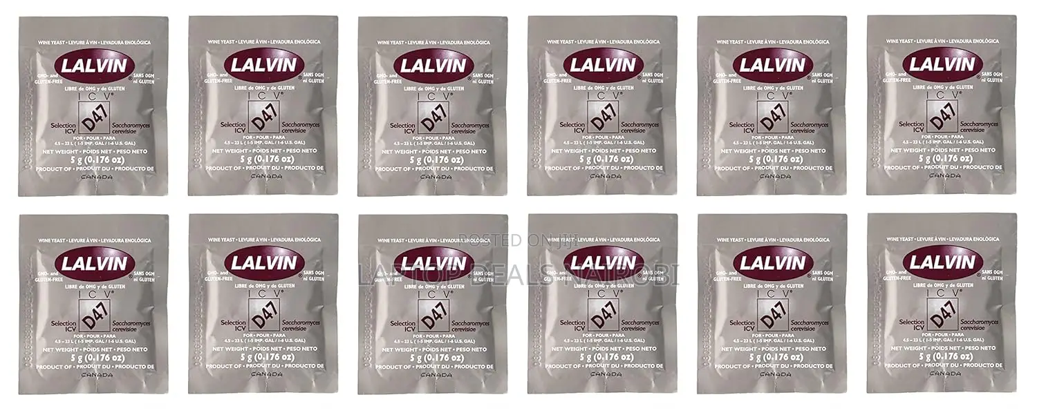 Lalvin ICV-D47 Active Dry Wine Yeast - Pack of 12