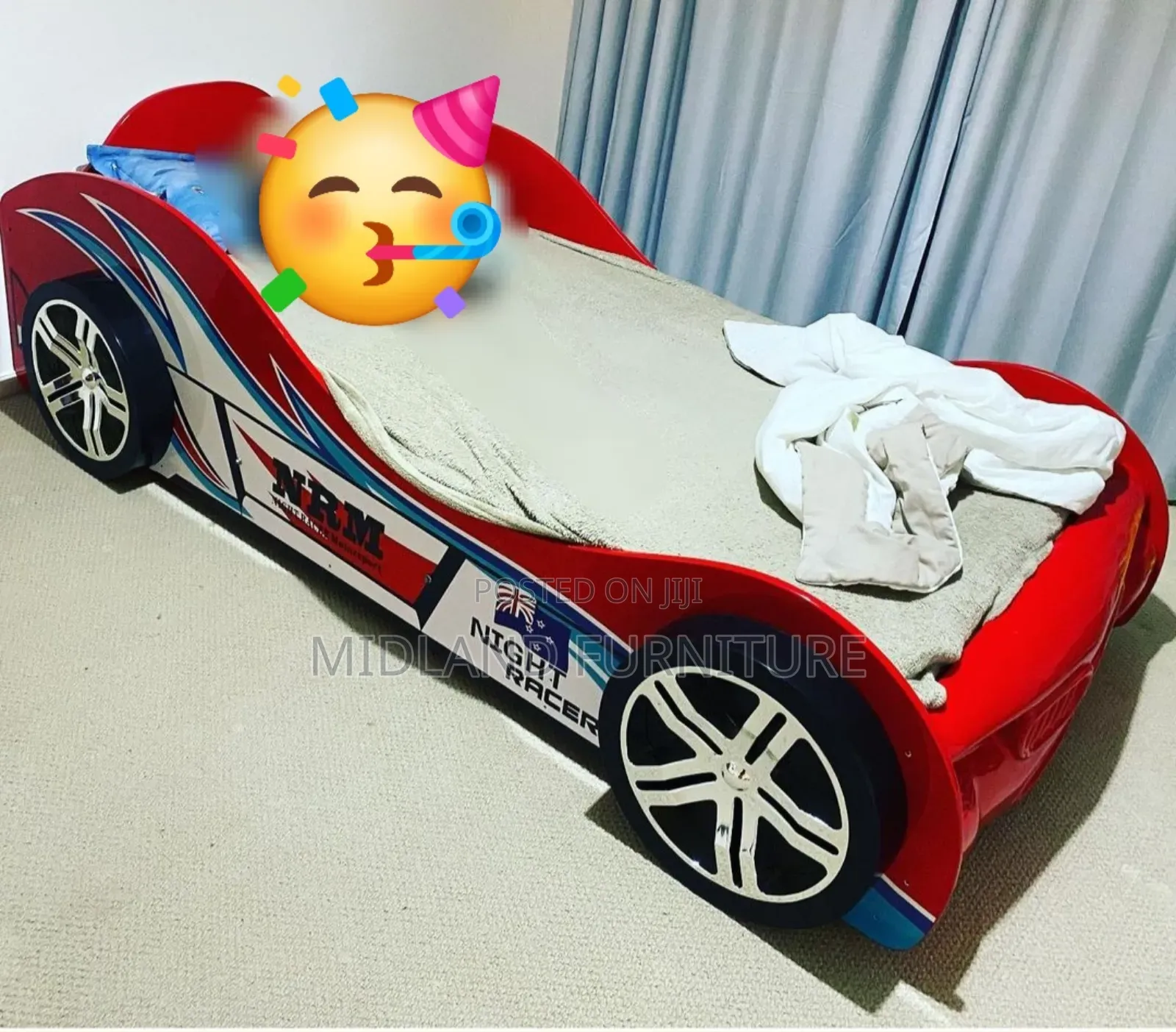 Car Bed for Kids With Lighting / Bed for Boy