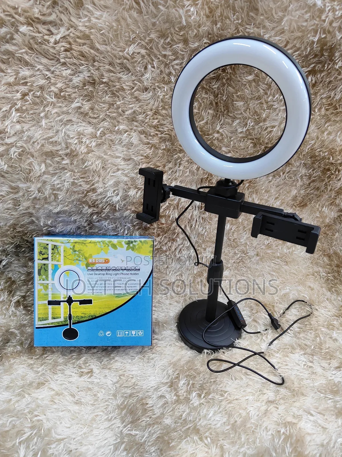 Phone Dual Phone Holder 6 Inches Ringlight .