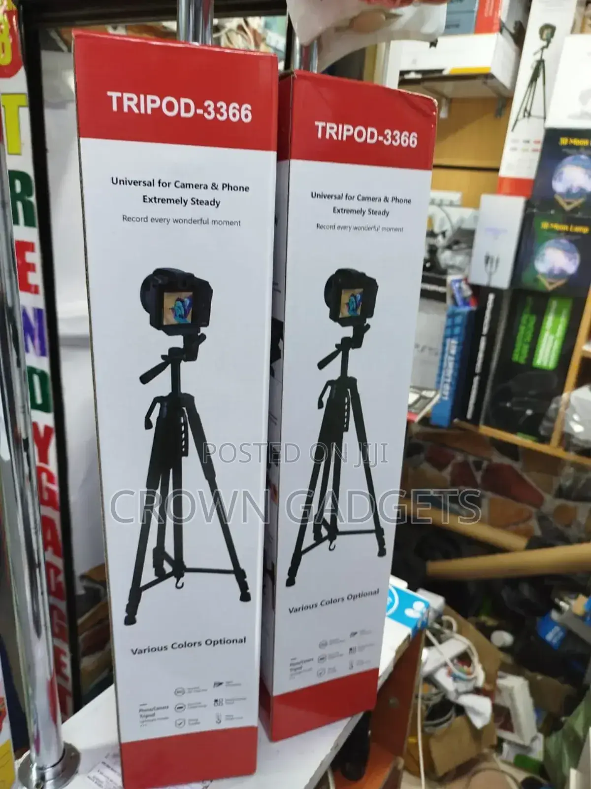 55 Inch 3366 Tripod Stand for Mobile and Camera.(Aluminium?)