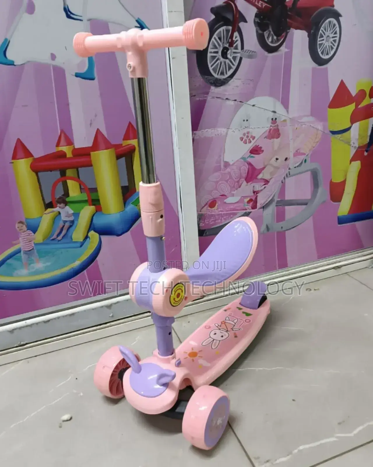 Kids Scooter ,Scooter 2 in 1 Pink