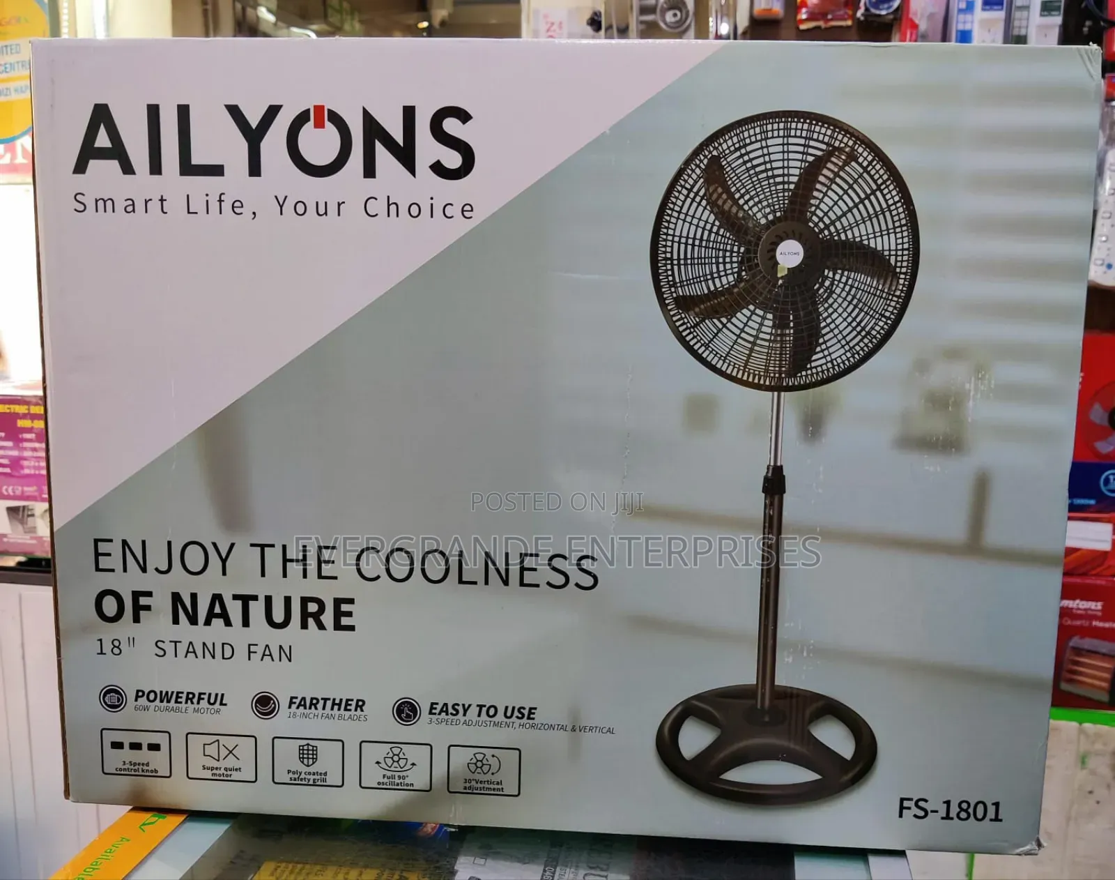 Stand Fan, Stand Fan Ailyons 18 Inches
