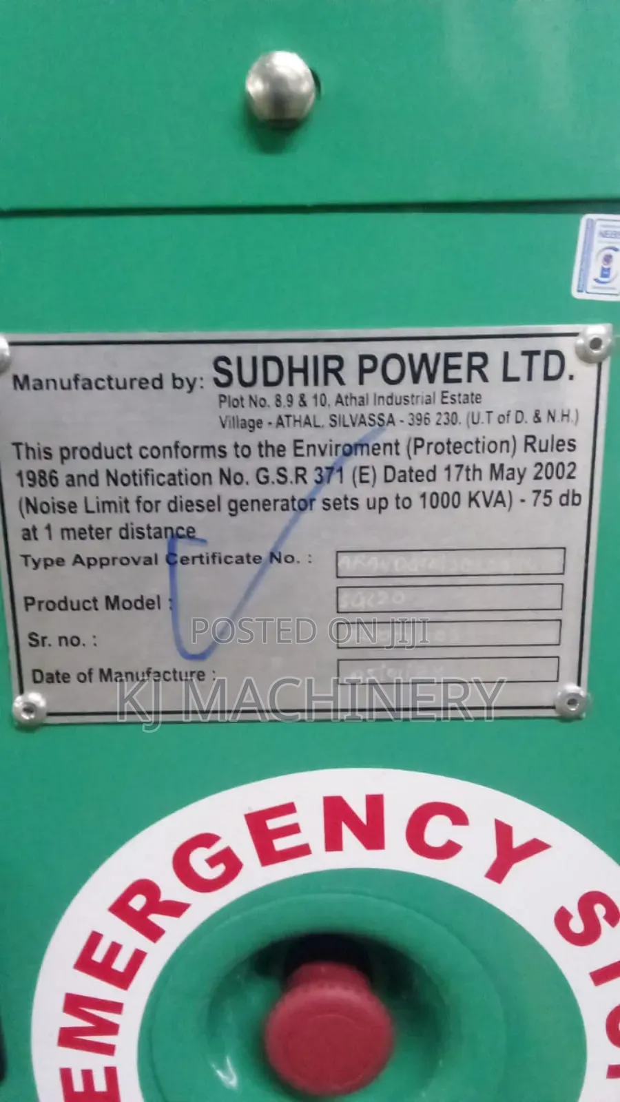 Cummins 20kva Three Phase Diesel Silent Generator.