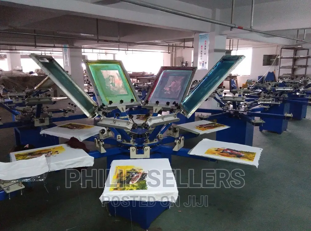 6 Color 6 Station Manual T Shirt /Screen Printer/Printing Machine