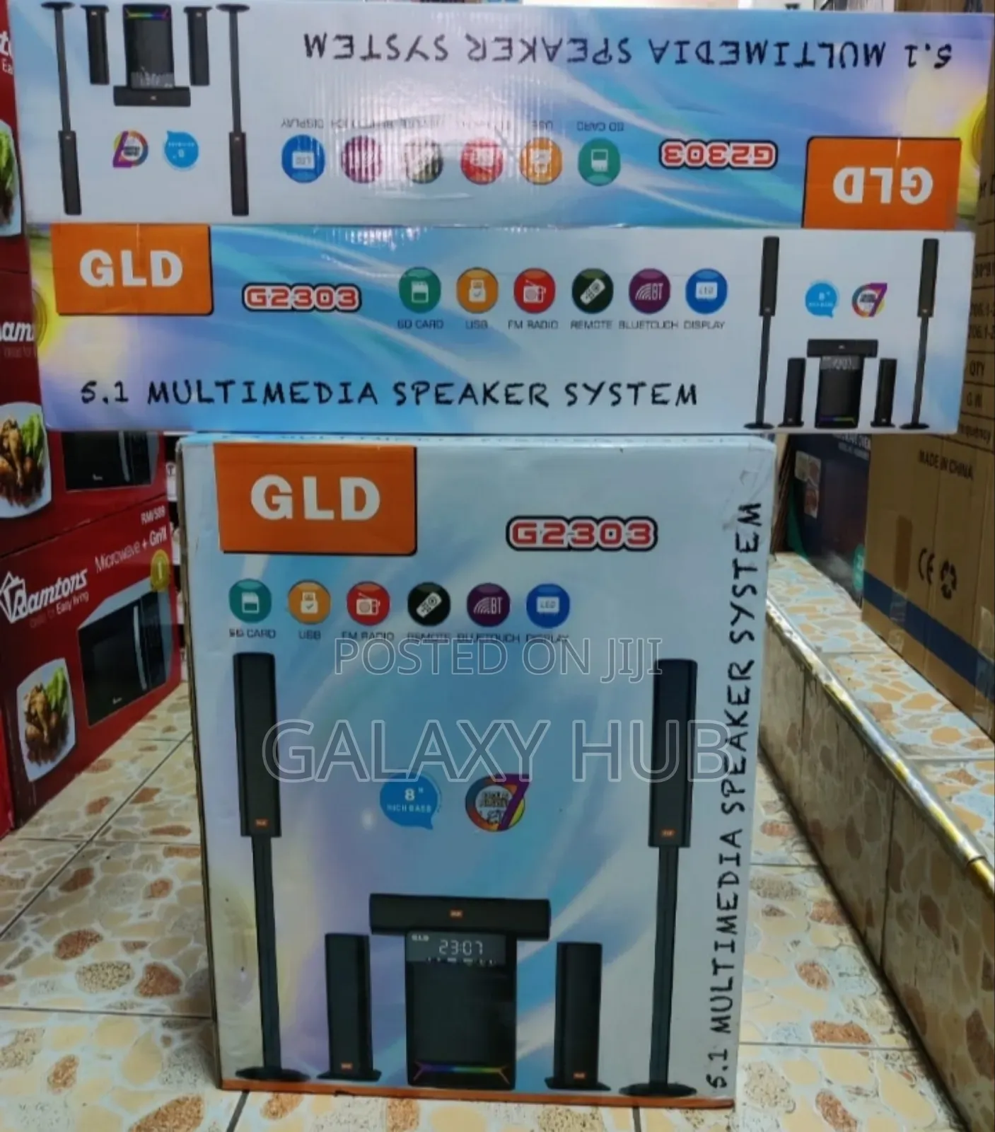 GLD G2303 5.1 Channel Tallboy Multimedia Speaker System 150w