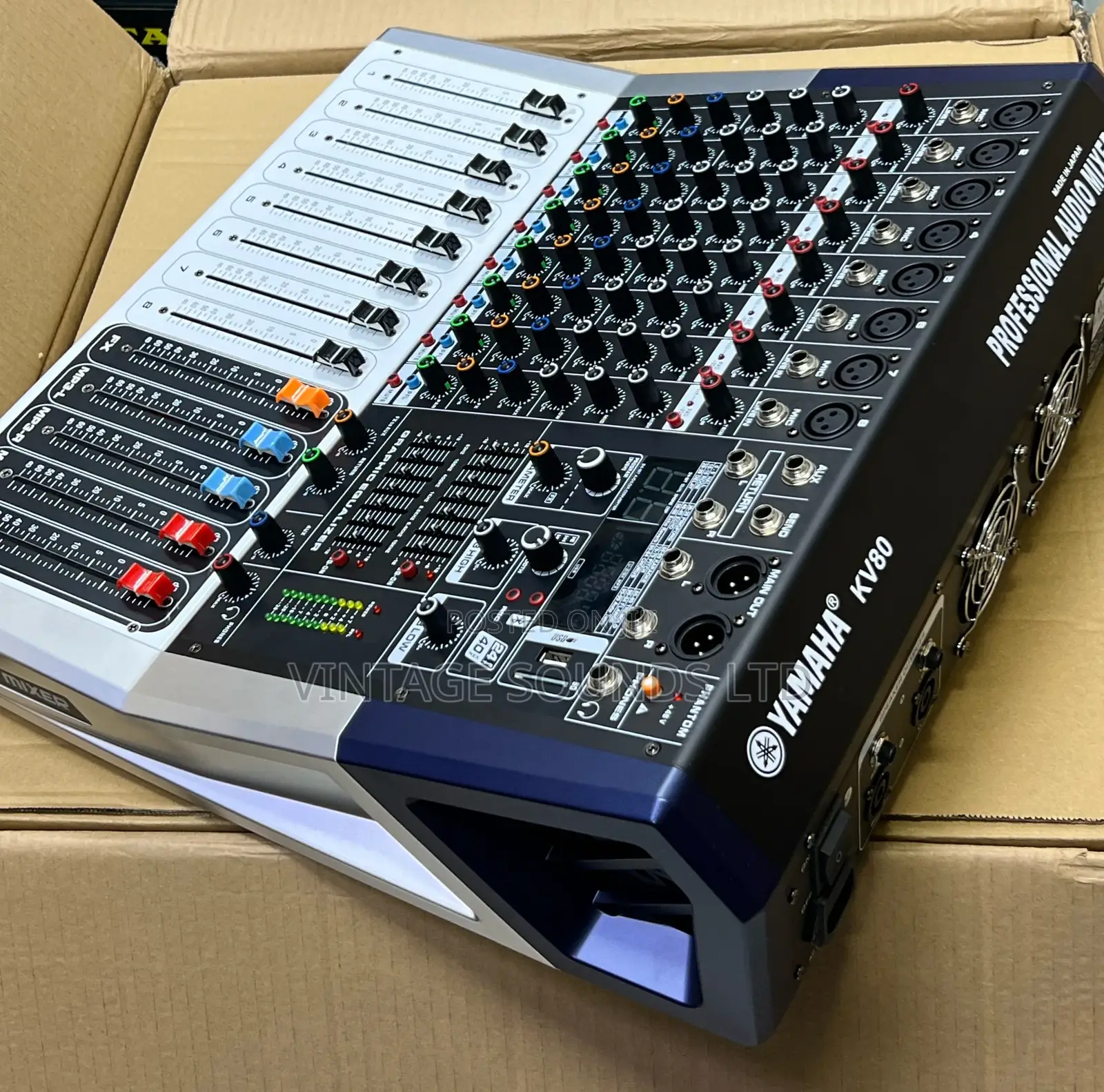 YAMAHA KV80 Pro Mixer 8 Inputs With BT USB