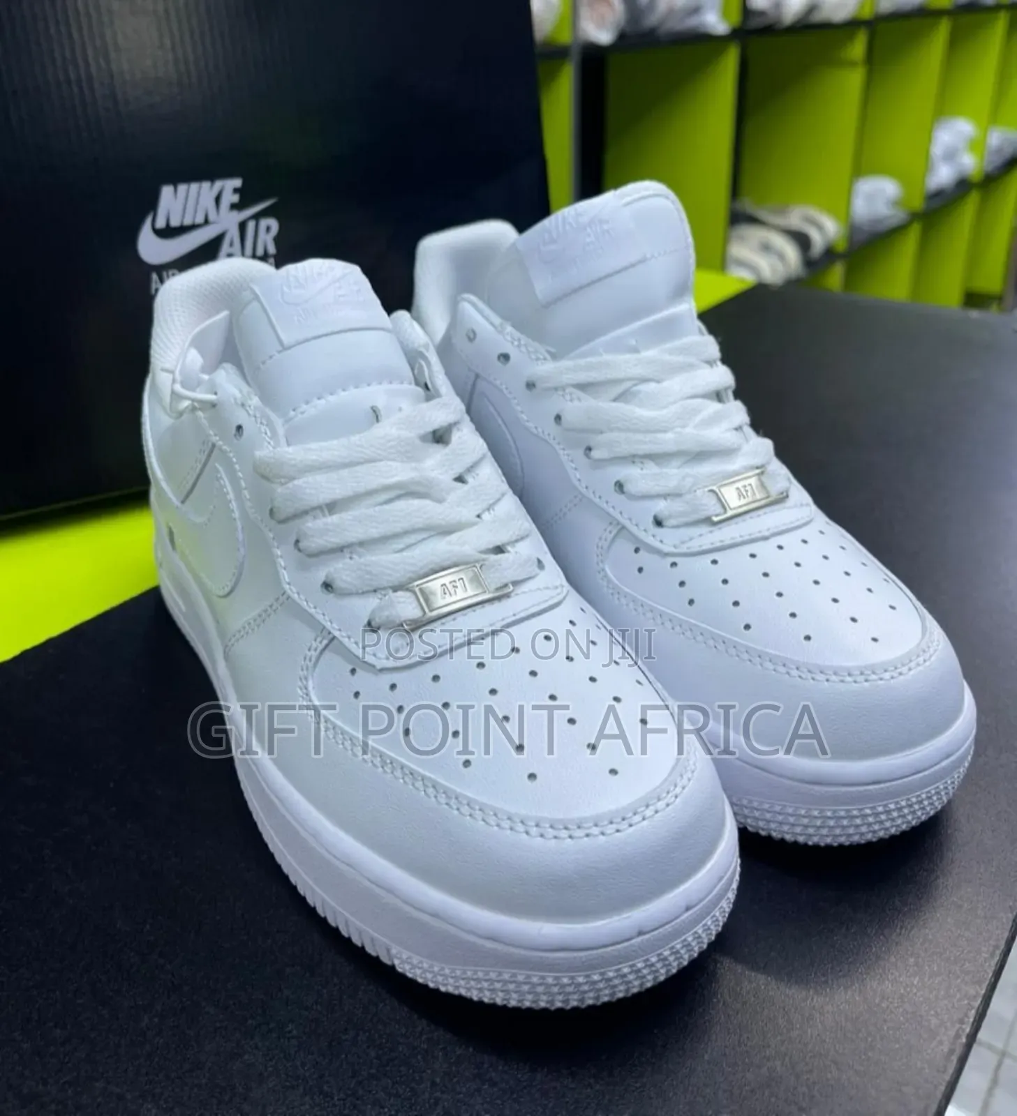 White Nike Air Force Sneakers