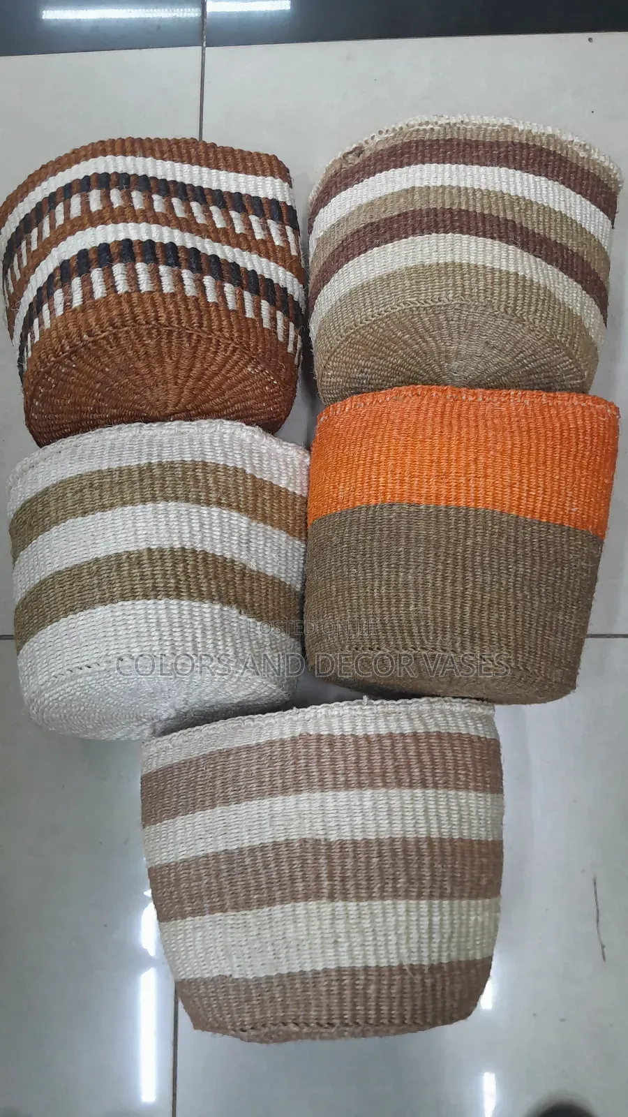 Size 8 Baskets Available Sisal Handmade