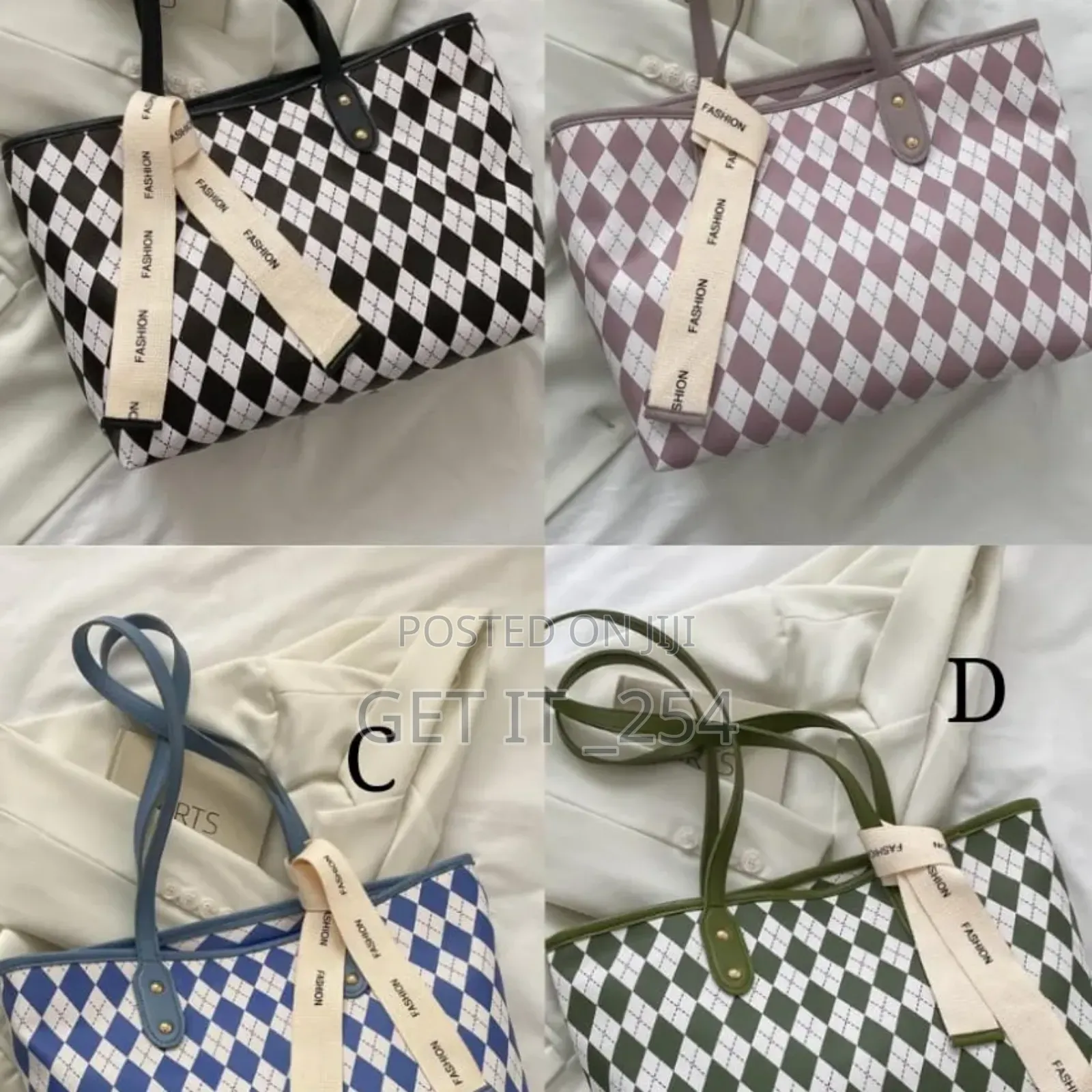 *Diamond Lattice Bag/ Shoulder Tote Bag*
Size* 40 *11 *25 C