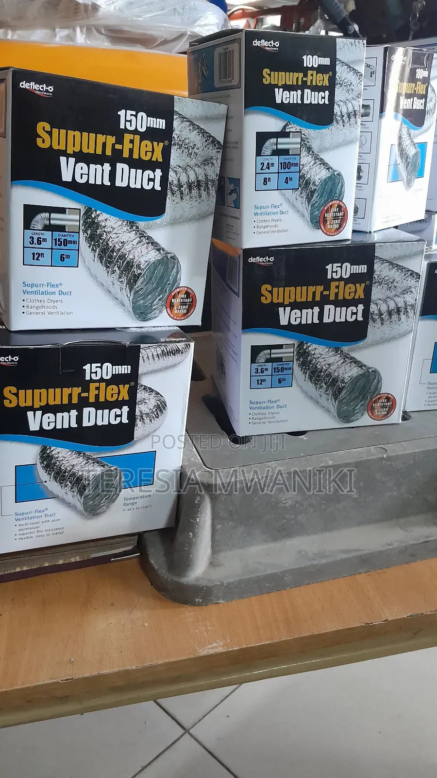 150mm 100mm Supurr- Flex Vent Duct