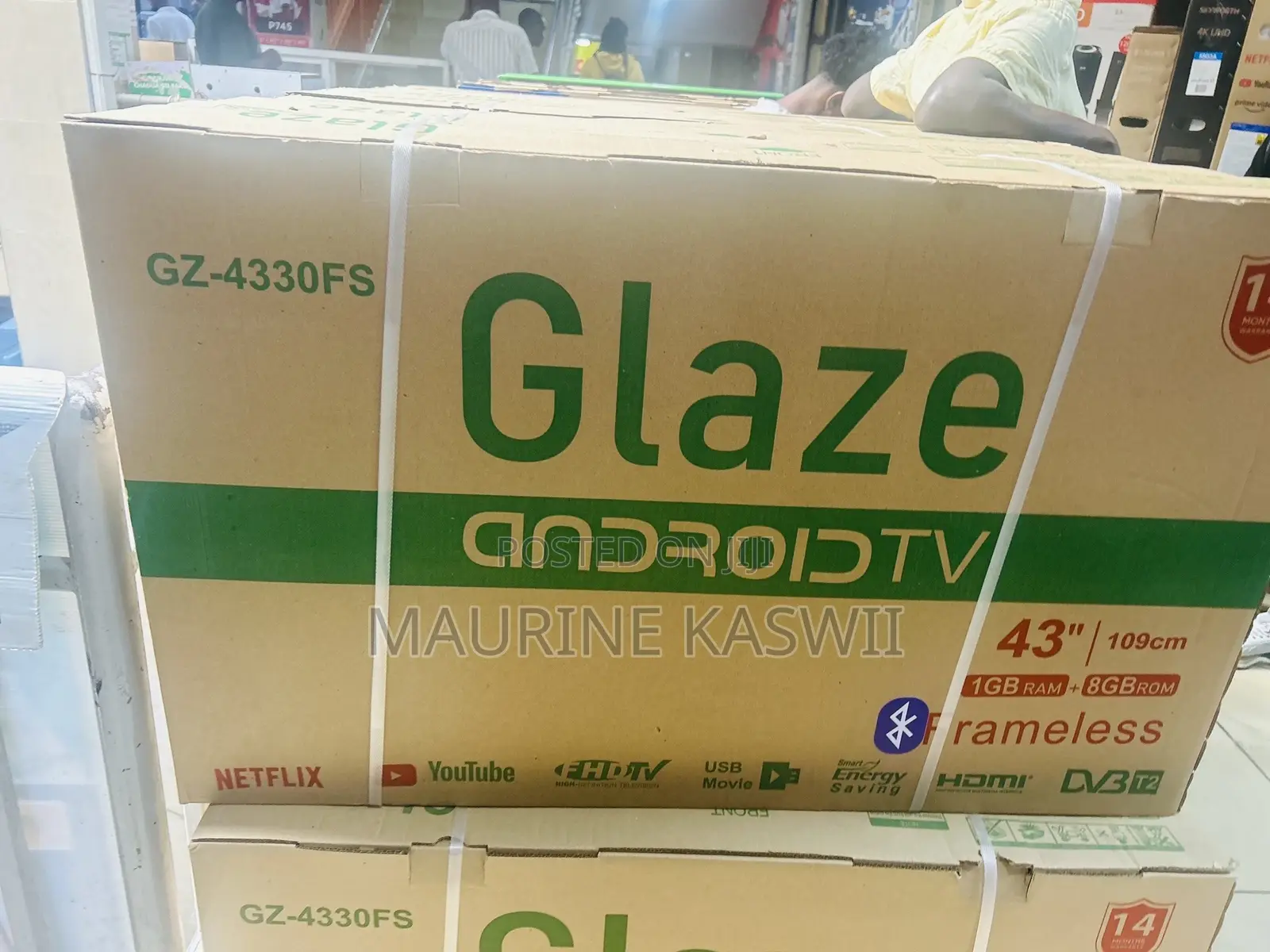 GLAZE 43 Smart Android With Bluetooth