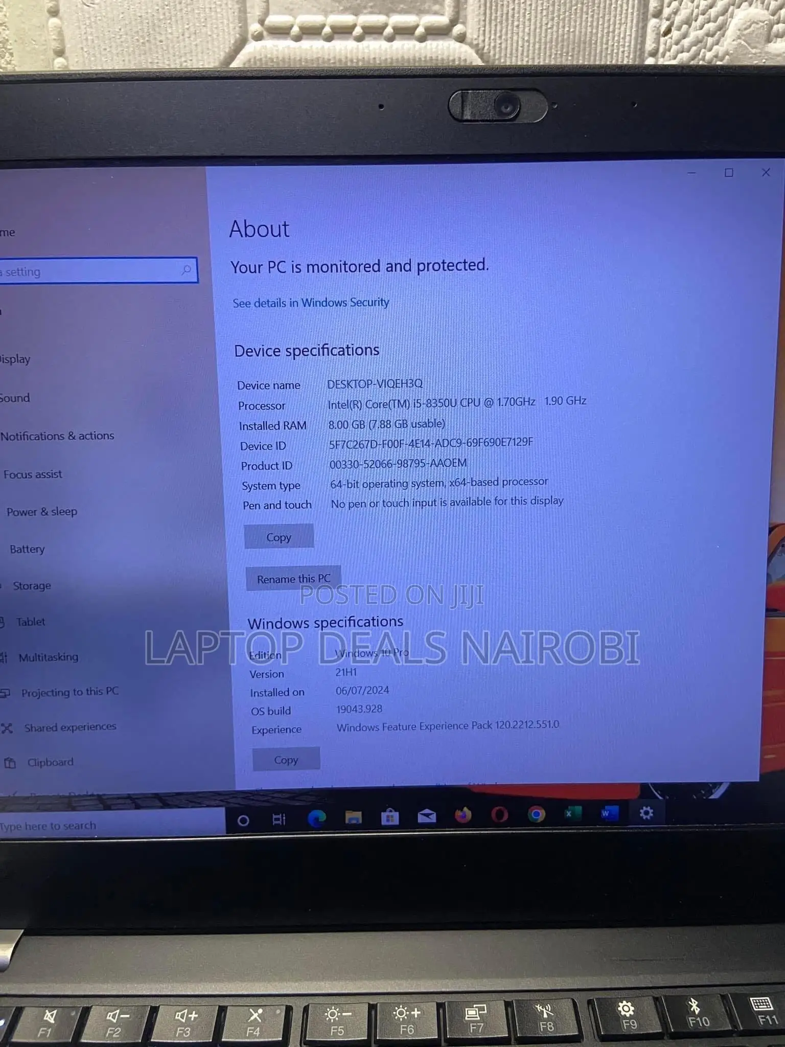Laptop Lenovo ThinkPad X280 16GB Intel Core I5 SSD 256GB