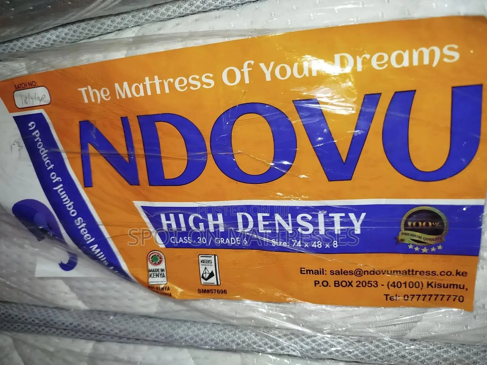 4by6 8inch High Density Quilted Mattresses.