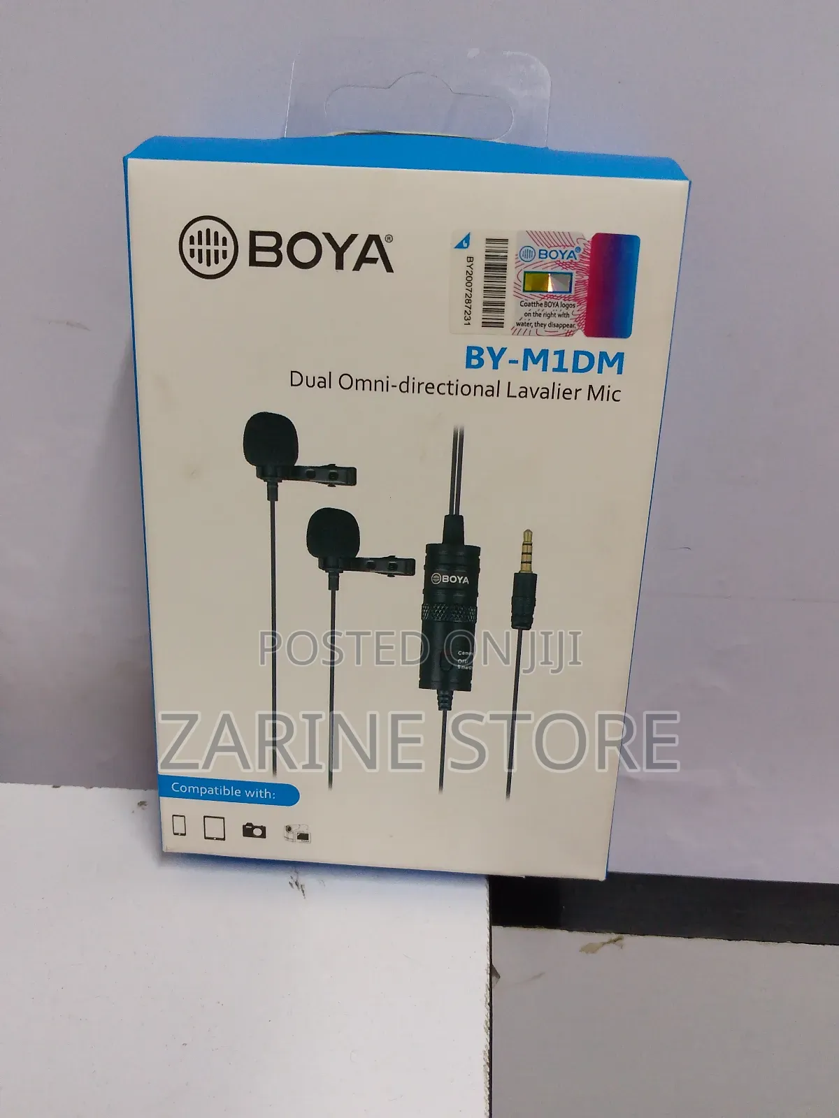 Boya Dual Omni Directional Lavalier Mic 6 Metres Long