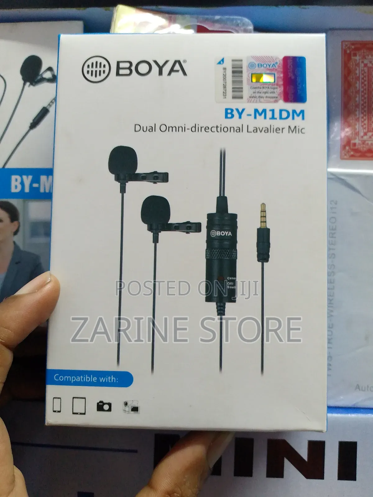 Boya Lavalier Mic Dual Omni Directional Improved Sensitivity